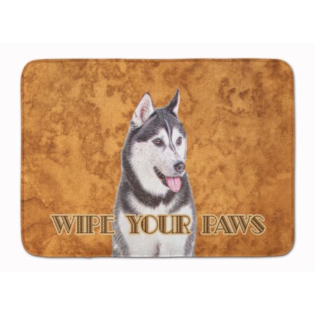 Carolines Treasures Alaskan Malamute Wipe Your Paws Machine Washable Memory Foam Mat KJ1217RUG